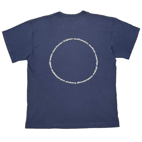 oasis UNION JACK BOX LOGO DOUBLE SIDE NAVY SCREEN STARS LARGE 9234
