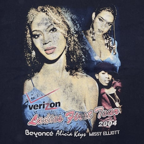 BEYONCE ALICIA KEYS MISSY ELLIOTT VERZON LAFIES FIRST TOUR 2004 FRUIT OF THE LOOM XL 2263