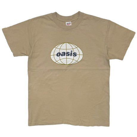 oasis BE HERE NOW OVAL LOGO BEIGE ANVIL LARGE 4661