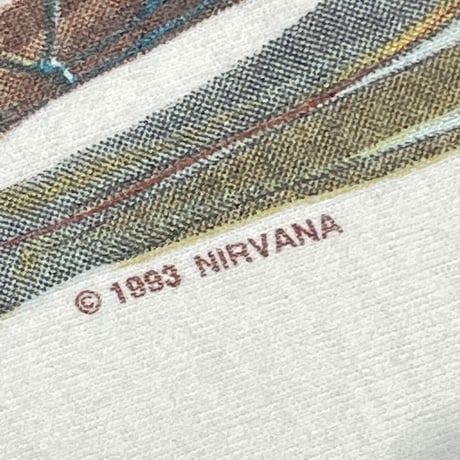 NIRVANA IN UTERO 1993 WHITE WILD OATS XL 2345