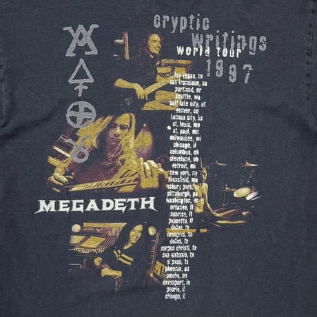 MEGADETH CRYPTIC WRITINGS WORLD TOUR 1997 LARGE 5104