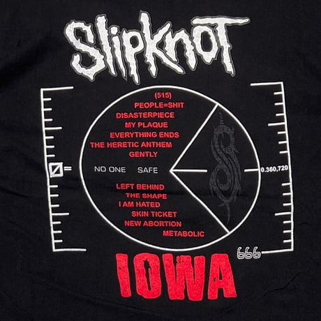 Slipknot IOWA EURO BOOTLEG LARGE 0694