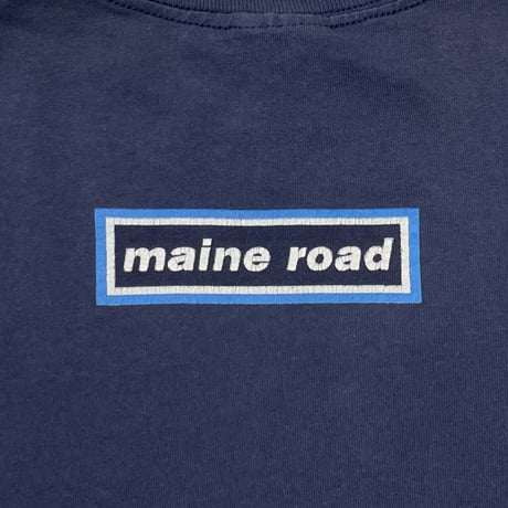 oasis maine road BOX LOGO NAVY SCREEN STARS XL 2046