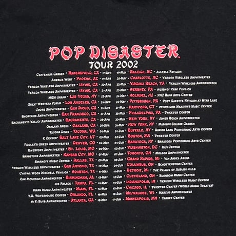 GREEN DAY POP DISASTER TOUR 2002 BLACK DELTA MEDIUM 9200