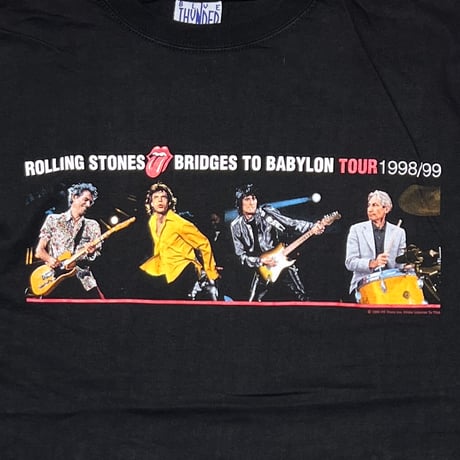 THE ROLLING STONES 1998-99 BRIDGES TO BABYLON TOUR MEMBER BLUE THUNDER XL 1548