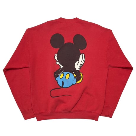 DISNEY VINTAGE MICKEY BLUE PANT DOUBLESIDE SWEAT RED FITS XL 4219