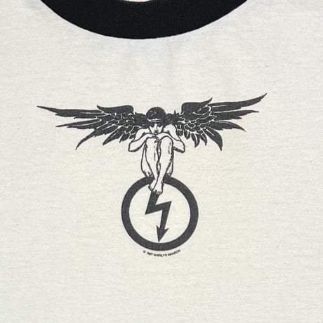 MARILYN MANSON ANTICHRIST SUPERSTAR ANGEL RINGER WHITE ANVIL XL 0946
