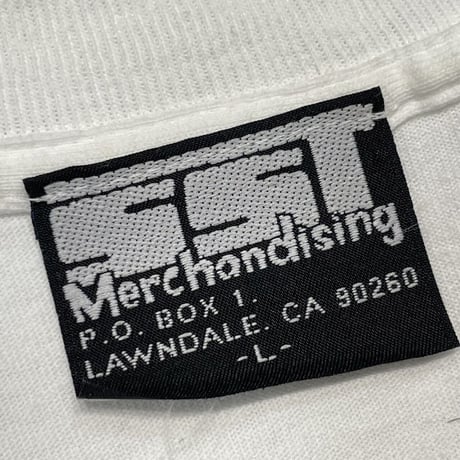 BLACK FLAG 90s LOGO TEE WHITE LARGE 0043