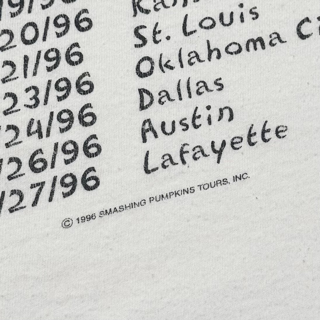 THE SMASHING PUMPKINS INFINITE SADNESS TOUR '96