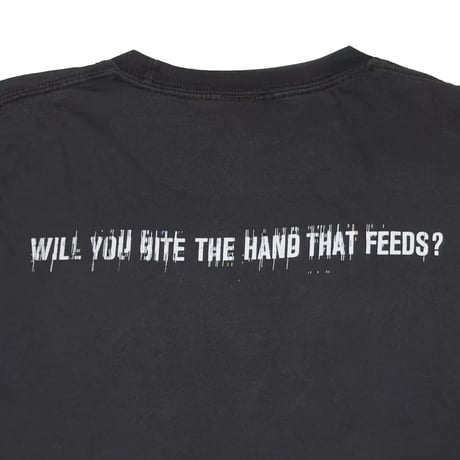 NINE INCH NAILS BOX LOGO WAVEFORM WILL YOU BITE THE HAND THAT FEEDS ? giant FITS LARGE 3993