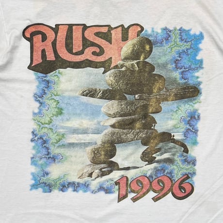 RUSH 1996 TOUR BOOTLEG WHITE FITS XL 6432