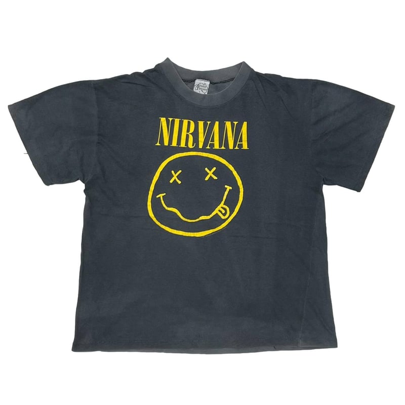 NIRVANA 1992 SMILE 90S AUSTRALIA TAG LARGE 3950