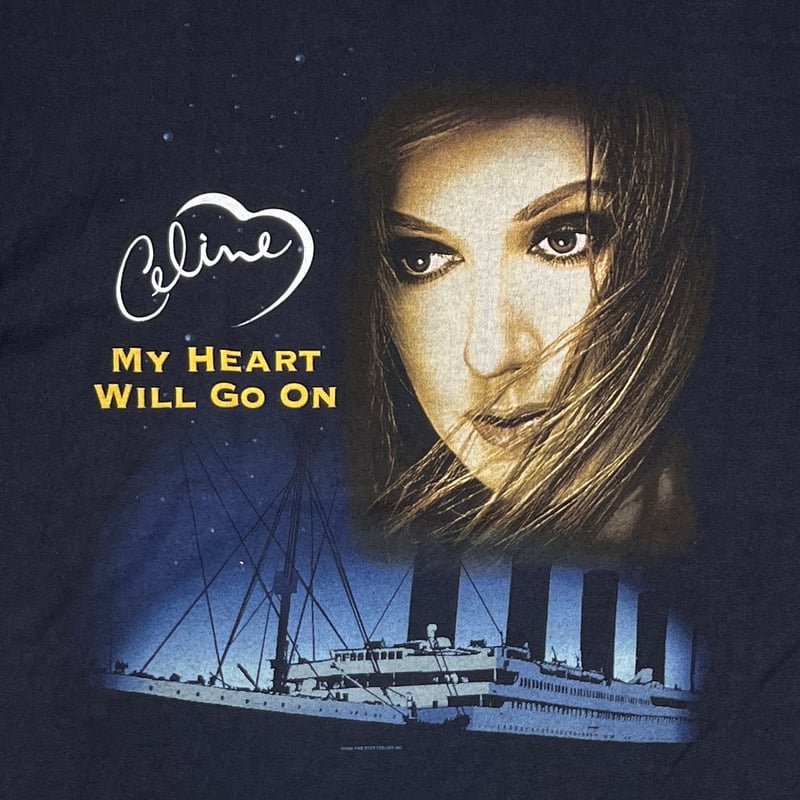 HYLAND VINTAGE セリーヌディオン タイタニック Tシャツ XL CELINE DION TITANIC MY HEART WILL GO ON WORLD T