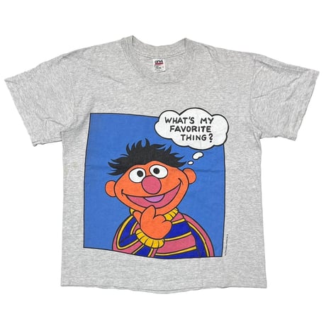 SESAME STREET ERNIE & DUCK ASH GREY anvil LARGE 9535