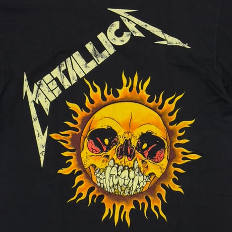 METALLICA PUSHEAD SIDE FLAME SKULL giant BY TEE JAYS XL 6104