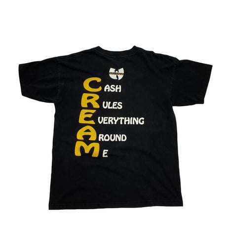 WU-TANG CLAN CREAM DOUBLE SIDE PYRAMID MADE IN USA LARGE 9133