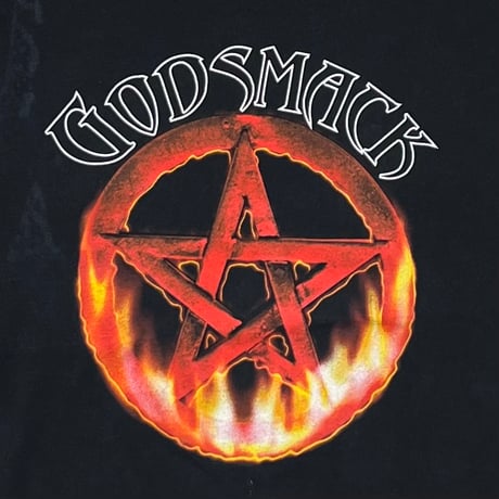 GOD SMACK PENTAGRAM FLAME LS GIANT FITS XL 6691