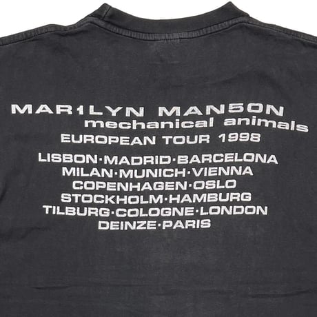 MARILYN MANSON MECHANICAL ANIMALS EUROPEAN TOUR 1998 BG XL 4516