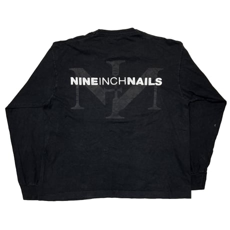 NINE INCH NAILS BOX LOGO LS FRUIT OF THE LOOM XL 7829