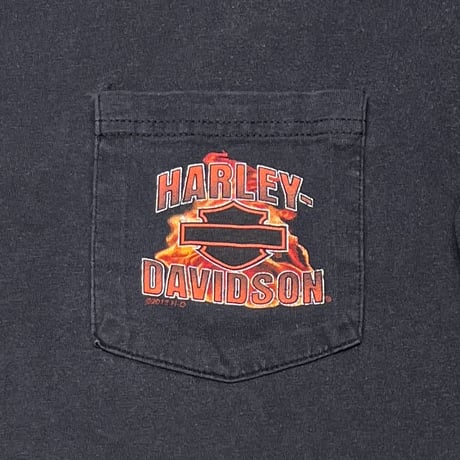 HARLEY DAVIDSON EAGLE FLAME SLEEVE LS XL 4263