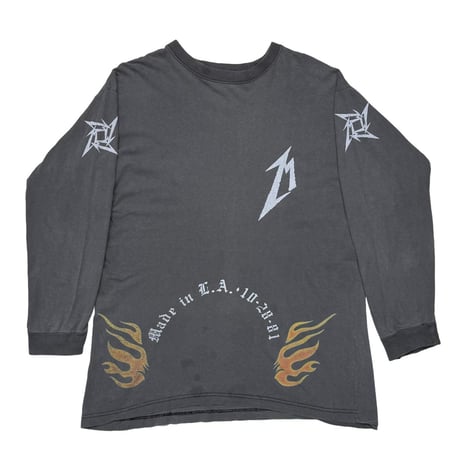 METALLICA 15 YEARS FLAME LS BLACK EURO XL 8959