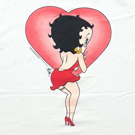 BETTY BOOP 1994 LINK PRINT WHITE ALL SPORT LARGE 7323