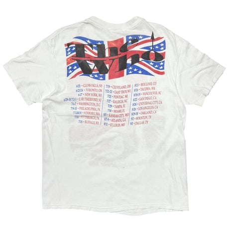 THE WHO The Kids Are Alright Tour 1989 WHITE Hanes LARGE 6560