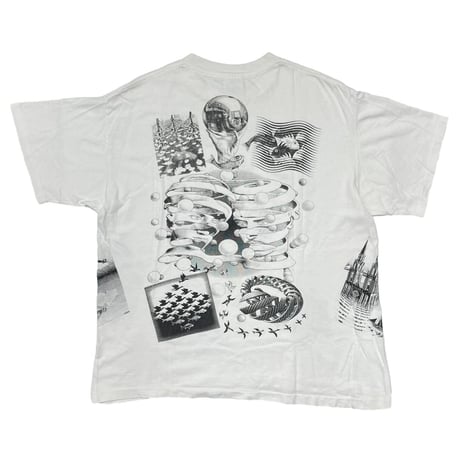M.C. ESCHER 1991 MULTI ART WHITE SOF TEE XL 9050