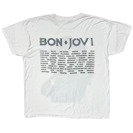 BON JOVI FRONT 1988 PORTRAIT WHITE FITS XL 4182