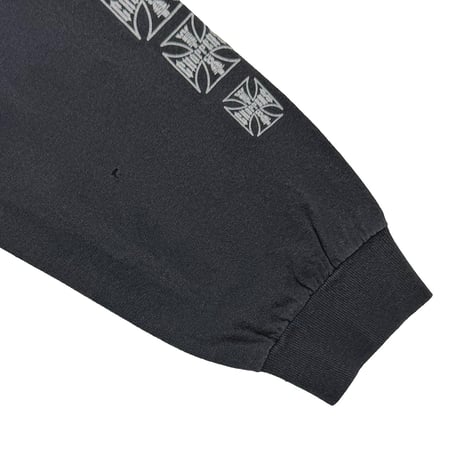 WEST COAST CHOPPERS IRON CROSS LS BLACK ALSTYLE LARGE 4928