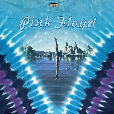 PINK FLOYD WISH YOU WERE HERE TIE DYE LIQUID BLUE FITS XL 1146
