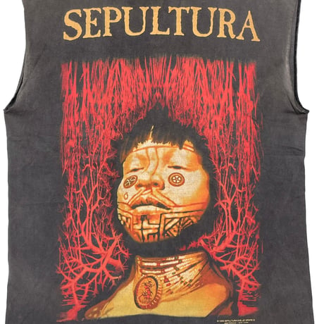 SEPULTURA ROOTS 1996 SLEEVELESS BLUE GRAPE XL 9318