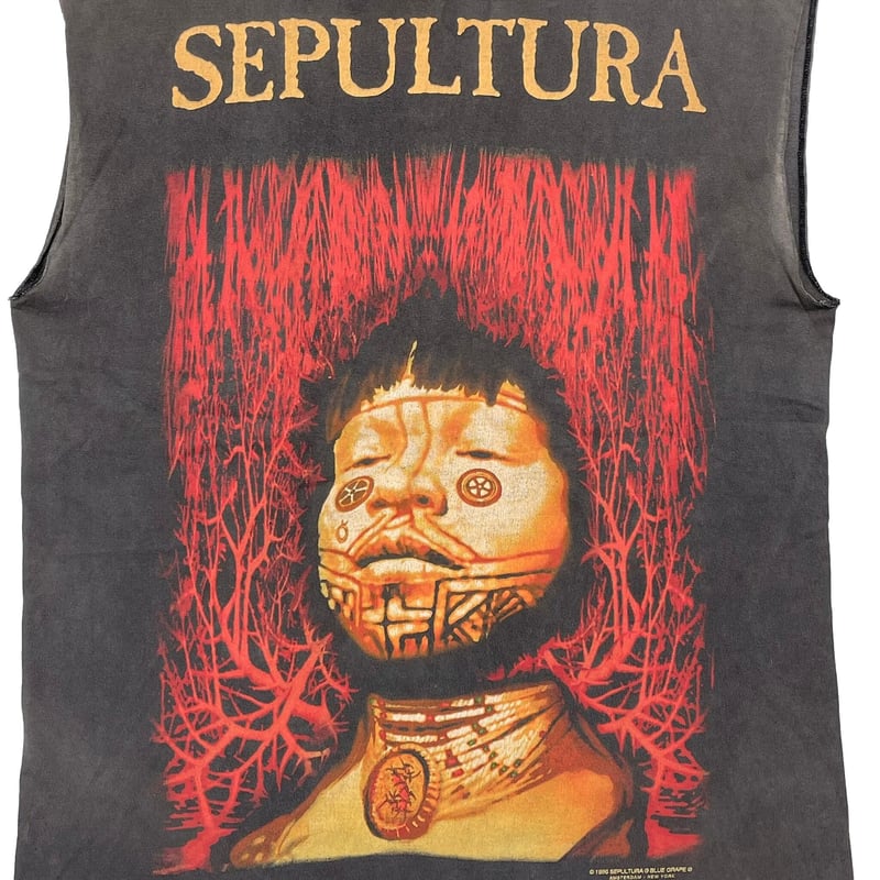 SEPULTURA ROOTS 1996 SLEEVELESS BLUE GRAPE XL 9