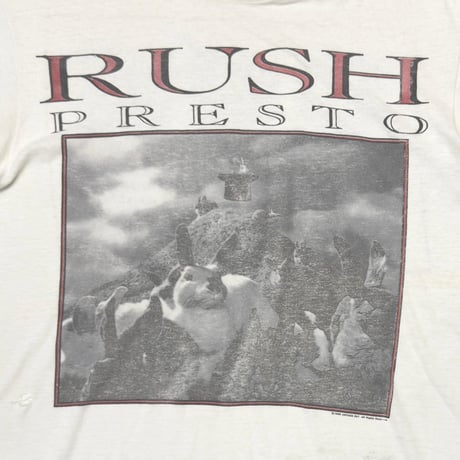 RUSH 1990 PRESTO WHITE HANES LARGE 1716