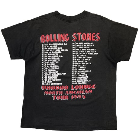 ROLLING STONES LIP & SPIKE TONGUE VOODOO LOUNGE FITS LARGE 2879