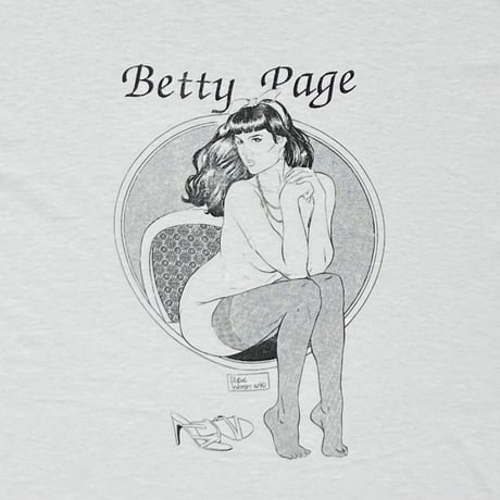 BETTIE PAGE MONOCHROME BETTY PAGE ILLUST WHITE STEDMAN XL 3327