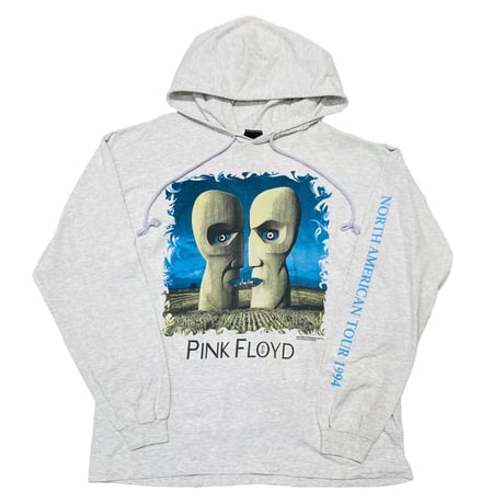 PINK FLOYD DIVISION BELL NORTH AMERICAN TOUR 1994 HOODED LS TEE GREY BROCKUM XL 3480