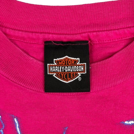 HARLEY DAVDSON 1994 WABASH VALLEY 10TH ANNIVERSARY PINK HANES XXL 0210