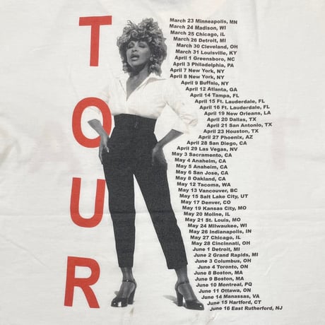 TINA TURNER 1999 TWENTY FOUR SEVEN WHITE GIANT LARGE 9587