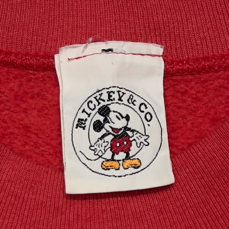 DISNEY VINTAGE MICKEY BLUE PANT DOUBLESIDE SWEAT RED FITS XL 4219