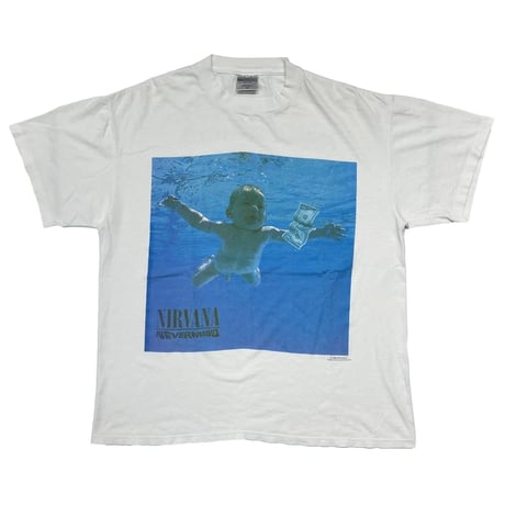 NIRVANA NEVERMIND 1992 WHITE BROCKUM XL 0632