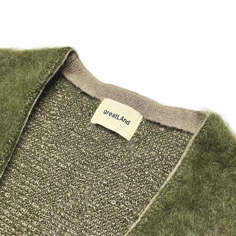 グレートランド　Aberdeen mohair cardigan肩幅51センチ