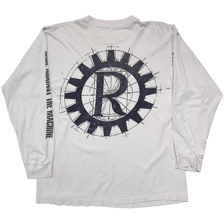 RAGE AGAINST THE MACHINE NUNS & GUNS LS WHITE LARGE 0972