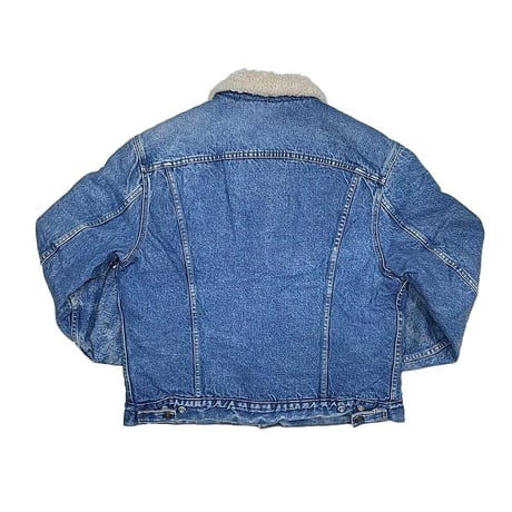 LAST OF STORE VINTAGE LEVI'S DENIM BOA SHERPA JACKET XL 1433