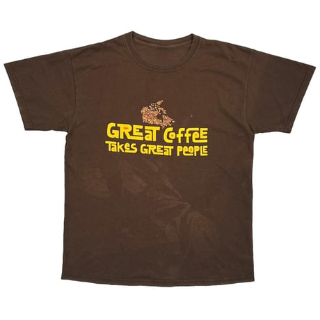 STARBUCKS GREAT COFFEE TAKES GREAT PEOPLE BROWN FITS LARGE 8293