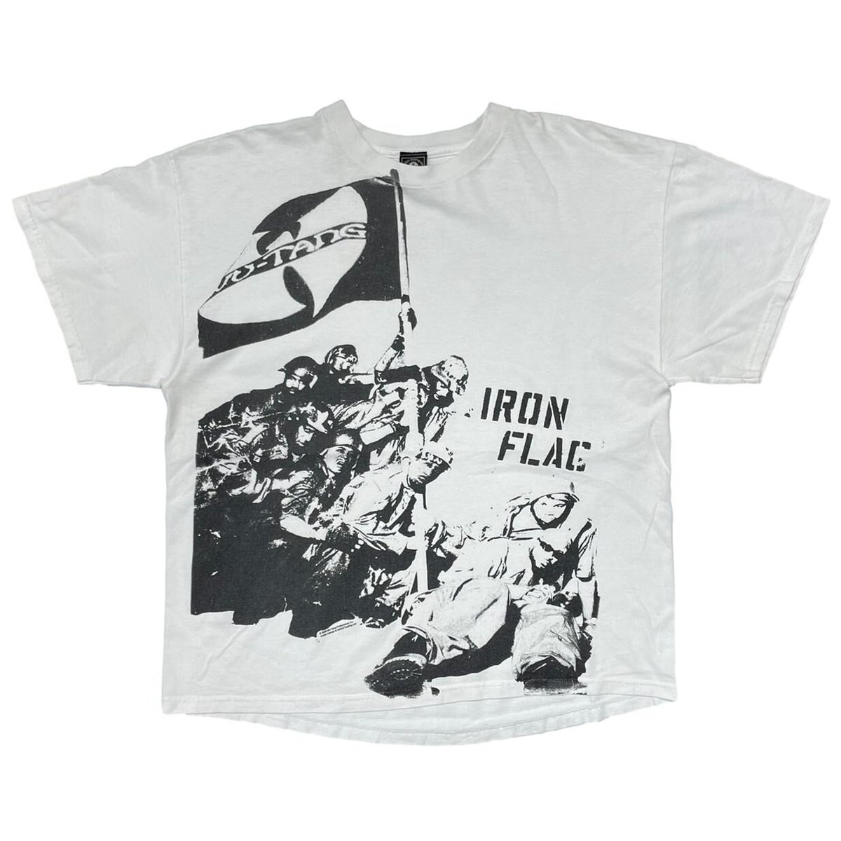 WU-TANG CLAN IRON FLAG WHITE XL 5047 | greatLAn