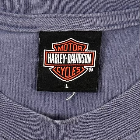 HARLEY DAVIDSON ENGINES SPARK SLEEVE LS LIGHT NAVY LARGE 0186