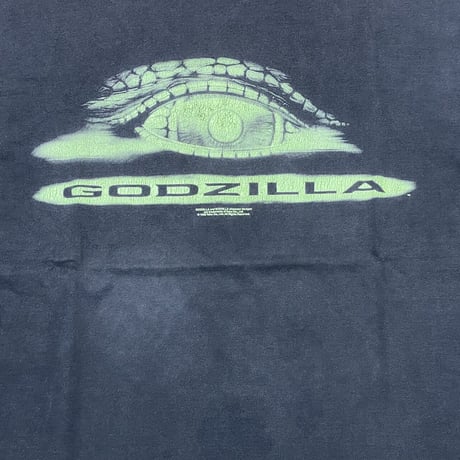 GODZILLA 1998 GLOW IN THE DARK EYE PRONT TEE CRONIES XL 7011