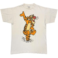 DISNEY VINTAGE WINNIE THE POOH TIGGER HE'S THE ONLY ONE! WHITE FITS XL 7362