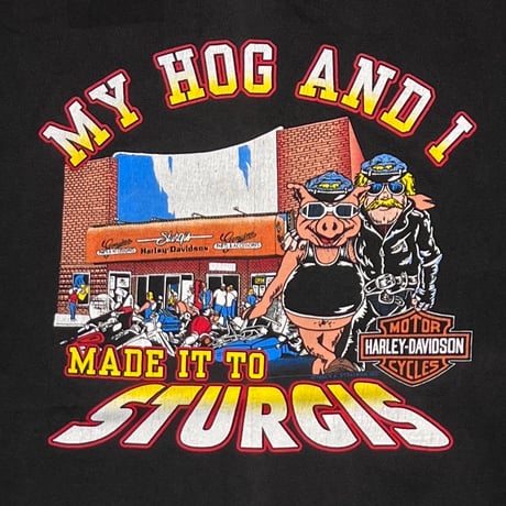 HARLEY DAVIDSON MY HOG AND I MADE IT TO STURGIS BLACK HILLS XL 1870